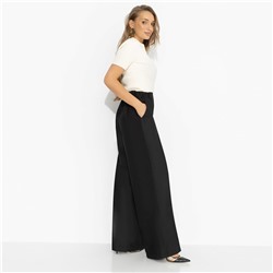 Брюки с деликатным блеском, Минимализм с акцентами (чёрные)