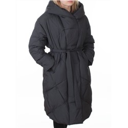 8870 DK. GRAY Пальто зимнее женское (200 гр. холлофайбер)