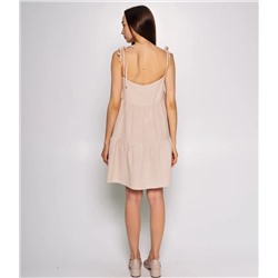 Сарафан #ОКТ015003, светло-бежевый