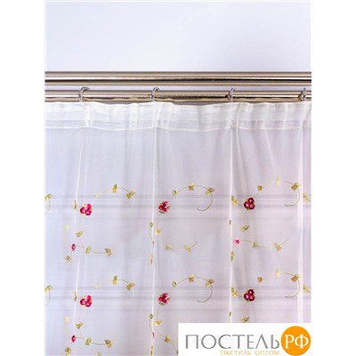 DAILY by T ШАТЕЛЬ экрю Тюль на шт. ленте 400х270, 1пр, плстр.