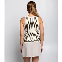 Топ #КТ1660 (1), молочный,зелёный