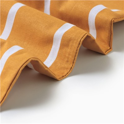 Наволочка Этель "Mustard stripes" 70*70см, 100% хлопок, поплин 125г/м2