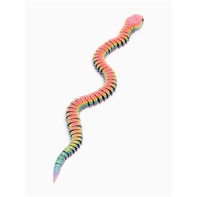 3Д - печатная игрушка «Змейка», подвижная, цвет МИКС