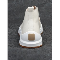 01-5281-2 WHITE Ботинки демисезонные женские (натуральная кожа, байка)