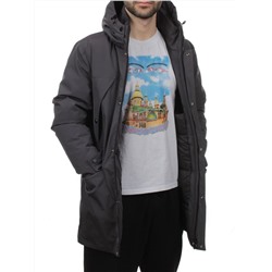 8893 DK. GRAY Куртка мужская зимняя облегченная (130 гр. холлофайбер)
