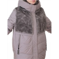 M-8869 GRAY Куртка зимняя женская (150 гр. холлофайбер)
