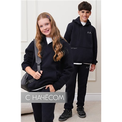 Теплый детский костюм из футера трехнитки с начесом Happyfox