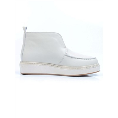 01-5173-3 BEIGE Ботинки демисезонные женские (натуральная кожа, байка)