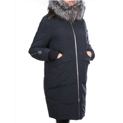 CU-19056 DK. BLUE Пальто женское зимнее CUTEELF (200 гр. холлофайбера)