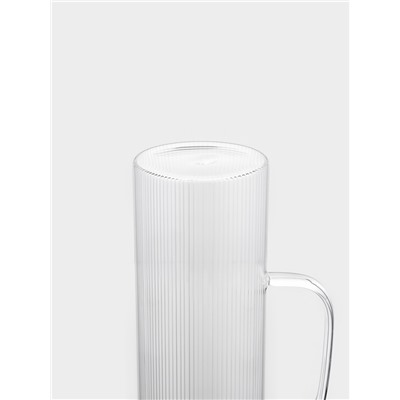 Кувшин Magistro «Грани», 1.2 л, 13×9×25, металлическая крышка-сито, стекло, прозрачный