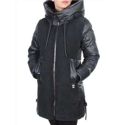 D6816 DARK GREEN Куртка зимняя женская  KARERSITER (200 гр. холлофайбера)