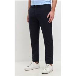 Брюки лен F211-0871 navy