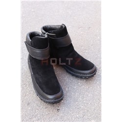 Женские зимние черные кроссовки F9169-601XMB