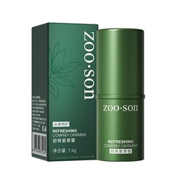 (ЗАМЯТА КОРОБКА) Бальзам от укусов насекомых в стике ZOO-SON Refreshing comfrey oinment, 7,4 гр.