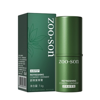 (ЗАМЯТА КОРОБКА) Бальзам от укусов насекомых в стике ZOO-SON Refreshing comfrey oinment, 7,4 гр.