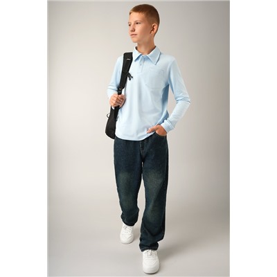 Рубашка-поло с длинным рукавом для мальчика Happyfox