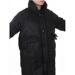 3062 BLACK Куртка пуховая зимняя женская (утиный пух)