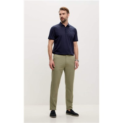 Брюки льняные мужские F211-0871 оливковые