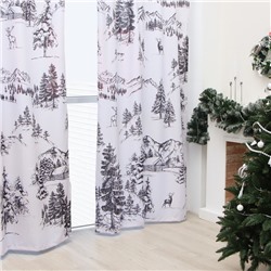 Комплект штор "Этель" Winter landscape 145*260 см-2 шт, 100% п/э, 140 г/м2
