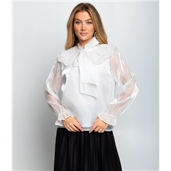 Блуза #КТ971, белый