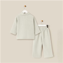 Костюм детский домашний (рубашка и брюки) SL HOME, размер 38 (146-152 см), светло-зелёный