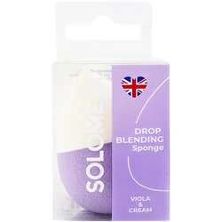 SOLOMEYA Спонж для макияжа в форме капли VIOLA & CREAM