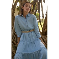 Платье джинс F412-0335 l.blue