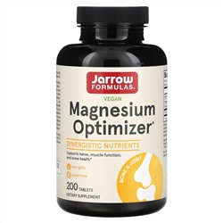 Jarrow Formulas, Magnesium Optimizer, 200 таблеток