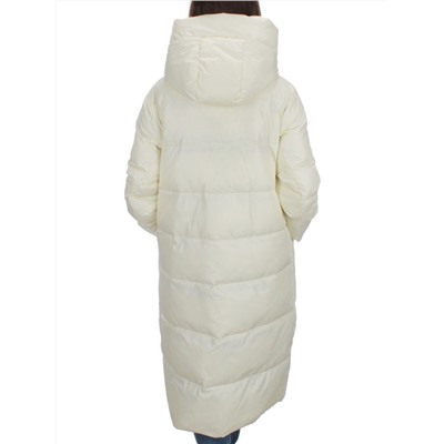 H-2210 WHITE Пальто зимнее женское (200 гр .холлофайбер)