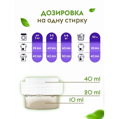 Гель для стирки Концентрат Детский "Алоэ вера" (40 стирок), 1 л
