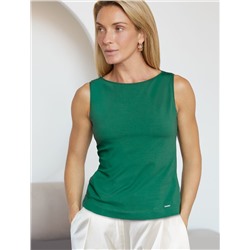 Топ из премиального хлопка с эластаном