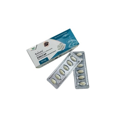 Цинккап, капсулы с цинком для кожи склонной к акне  от THP Zinccap  Zinc Amino Acid Chelate 70mg 30 капсул