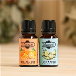 Набор эфирных масел эвкалипт, апельсин «Добропаровъ», 2 шт. по 17 мл