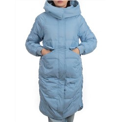 3064 BLUE Пуховик зимний женский (80% пух, 20% перо)