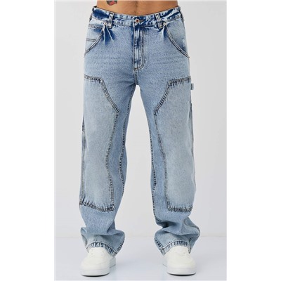 Джинсы муж. F611-0127 l.blue
