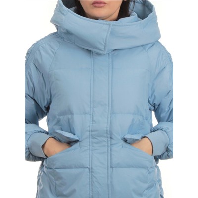 3064 BLUE Пуховик зимний женский (80% пух, 20% перо)