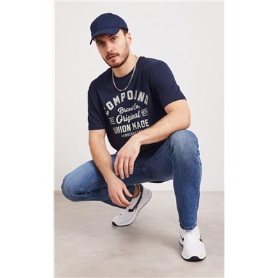 Футболка F111-06b-586 d.blue