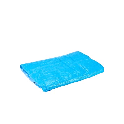 Тент защитный, 4×5 м, плотность 75 г/м², УФ, люверсы шаг 1 м, голубой