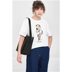 Футболка оверсайз с принтом