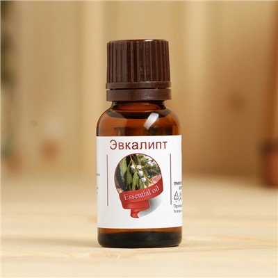 Эфирное масло «Эвкалипт», флакон- капельница, аннотация, 15 мл, дезинфицирующее