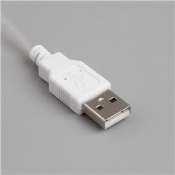 Гирлянда "Роса" Желто-золотой свет, 5м (питание от USB)