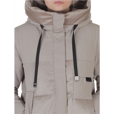 A81 BEIGE Пальто зимнее женское (200 гр. холлофайбер)