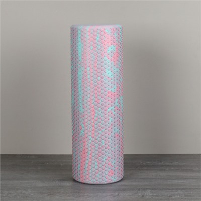 Ролик массажный спортивный Woohooo СELL 45x15/ розово-голубой /уп10