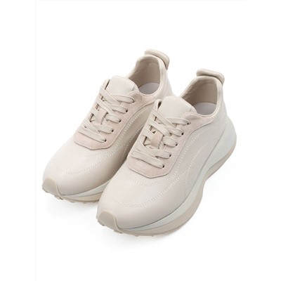 03-A180-2 LT. BEIGE Кроссовки женские (натуральная кожа)