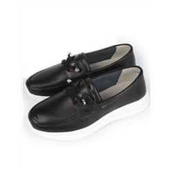 03-ZL-8861-1 BLACK Полуботинки женские (натуральная кожа)