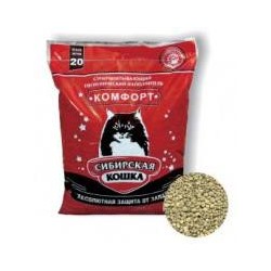 Наполнитель 20 л КОМФОРТ (впитывающий) СИБИРСКАЯ КОШКА