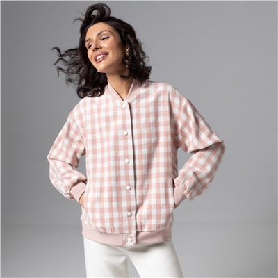 Бомбер на подкладе, Движение вперед (розовый)