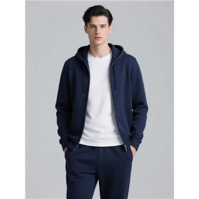 Толстовка 2х нитка капюшон U63 синий