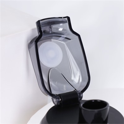 Бутылка для воды спортивная Woohooo H2O цвет Black + Gray 850 ml/ уп60