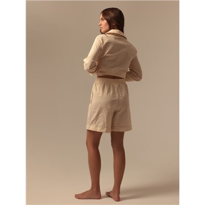 Шорты домашние женские SL Home Basic, бежевые